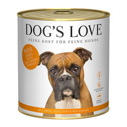 Dog's Love Classic Hundefutter Pute mit Apfel, Zucchini und Walnussöl Monoprotein für alle Altersstufen 12x800g – Bild 1 von 2