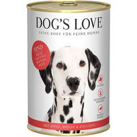 Produktbild von Dog's Love Classic Hundefutter Rind mit Apfel, Spinat und Zucchini Monoprotein 12x400g