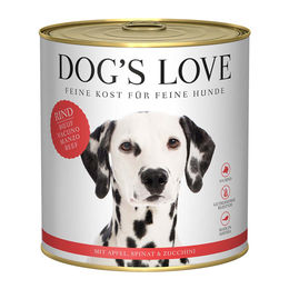 Dog's Love Classic Hundefutter Rind mit Apfel, Spinat und Zucchini Monoprotein 12x800g – Bild 1 von 2