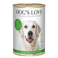 Produktbild von Dog's Love Classic Wild Hundefutter Monoprotein mit Kartoffel, Zwetschge und Sellerie Adult 12x400g