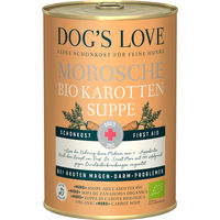 Produktbild von Dog's Love DOC Schonkost Morosche BIO Karottensuppe Hund Nassfutter 6 x 400 g - 6 x 400 g