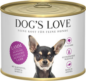 Dog's Love Hund Nassfutter Adult Lamm mit Kartoffel Kürbis und Marille getreidefrei 6 x 200 g - 6 x 200 g – Bild 1 von 6