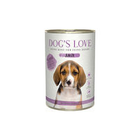 Produktbild von Dog's Love Hund Nassfutter Junior Lamm mit Stückchen in Sauce getreidefrei 6 x 400 g - 6 x 400 g