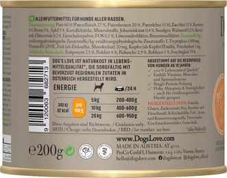 Dog's Love Hund Nassfutter Senior Pute zur Gewichtskontrolle 6 x 200 g - 6 x 200 g – Bild 1 von 3