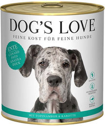 Produktbild von Dog's Love Hundefutter Adult Ente Monoprotein 6x800g