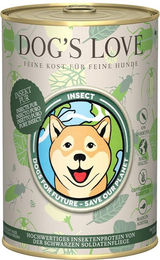 Produktbild von Dog's Love Hundefutter Insekt Monoprotein 6x400g