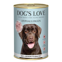Produktbild von Dog's Love Hypoallergen Hundefutter Pferd mit Pastinaken und Tomaten Stückchen in Sauce 12x400g