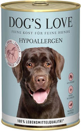 Produktbild von Dog's Love Hypoallergenes Hundefutter Pferd mit Pastinaken und Tomaten 6x400g