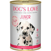 Produktbild von Dog's Love Junior Hunde Nassfutter Rind mit Karotte und Salbei getreidefrei 6 x 400 g - 6 x 400 g
