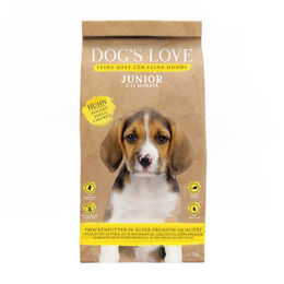 Dog's Love Junior Trockenfutter Hund Huhn Getreidefrei Hypoallergen 2 kg - 2 kg – Bild 1 von 5