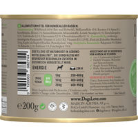 Produktbild von Dog's Love Nassfutter für Hunde Senior Wild Getreidefrei 6 x 200 g - 6 x 200 g