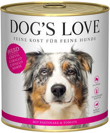 Produktbild von Dog's Love Pferd Monoprotein Adult Stückchen in Sauce 6x800g