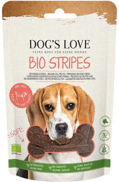 Dog's Love Soft Stripes Bio Rind Trockenfleisch getreidefrei mit hohem Fleischanteil 150 g – Bild 1 von 2