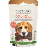 Produktbild von Dog's Love Soft Stripes Bio Rind Trockenfleisch getreidefrei mit hohem Fleischanteil 150 g