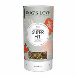 Produktbild von Dog's Love Super Fit Kräuter Bio Pulver für Hund zur Unterstützung von Herz und Immunsystem ohne tierisches Protein 70 g - 70 g