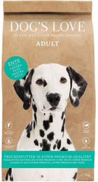 Produktbild von Dog's Love Trockenfutter Ente für Hunde Adult 2x12kg