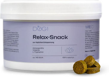DOG1 Relax Funktionssnack für Hunde mit Insekten ohne Zucker für sensitive Hunde 280g – Bild 1 von 4