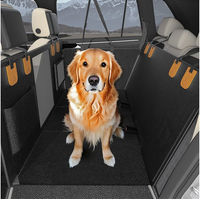 Produktbild von Dogat Autoschondecke für Hunde wasserdicht und kratzfest mit Sichtfenster 133x165cm Schwarz