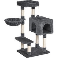 Produktbild von Dogat Kratzbaum für Katzen mit Katzenhaus, Hängematte und Kippschutz aus Sisal, 100 cm