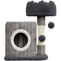 Produktbild von Dogat Kratzbaum für Katzen mit Spielzeug aus Sisal in Grau 162cm