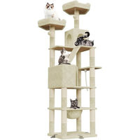 Produktbild von Dogat XXL Kratzbaum für Katzen mit Kletterturm 208cm aus Plüsch und Sisal mit Höhlen und Liegemulden