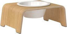 Produktbild von dogBar Erhöhter Napf aus Holz für kleine Hunde in Natur Beige Braun