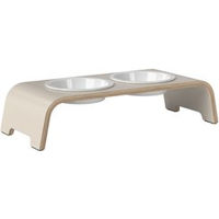 Produktbild von dogBar® Erhöhter Napf aus Holz in Cashmere Grey