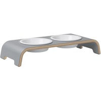 Produktbild von dogBar® Erhöhter Napf aus Holz in Grau