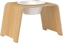 dogBar Erhöhter Napf aus Holz in Natur Beige Größe L – Bild 1 von 1