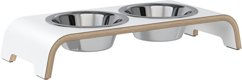 Produktbild von dogBar Erhöhter Napf aus Holz Weiß Größe L