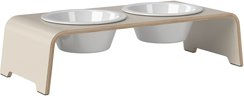 Produktbild von dogBar® Erhöhter Napf Hund Wooden Cashmere Grey aus Holz Grösse M-Small