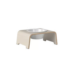 Produktbild von dogBar Erhöhter Napf Single Cashmere Grey M aus Edelstahl