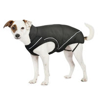 Produktbild von DogBite Softshelljacke für Welpen und Junghunde schwarz wasserdicht und winddicht