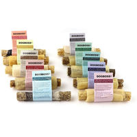 Produktbild von DOGBOSS 100% Natur gefüllte Kaurollen Kausnack für Hunde Adult 10er Probierset 13 cm getreidefrei glutenfrei ohne Zucker