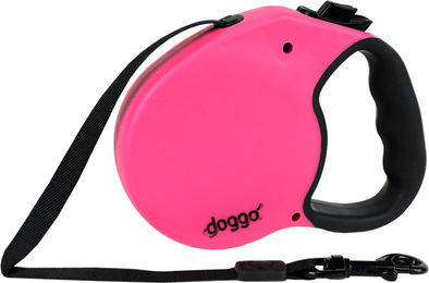 Doggo Everyday Rollleine für Hunde Rosa Schwarz L 5 m - 1 Stk. – Bild 1 von 6