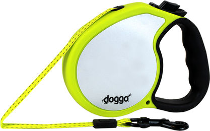 Doggo Rollleine für Hunde neongelb reflektierend Größe L 5 m - 5 m – Bild 1 von 5