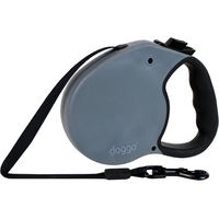 Produktbild von Doggo Rollleine für kleine Hunde Grau S 4 m - 4 m