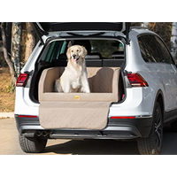 Produktbild von DOGGY Autoschondecke aus Kunstleder für Hunde in Beige 92x70x39 cm - 92 cm