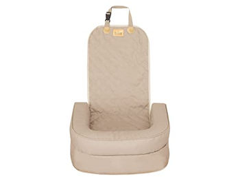 DOGGY Autositz für kleine Hunde aus wasserabweisendem Oxford-Gewebe Beige 55 x 42 cm – Bild 1 von 5