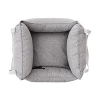 Produktbild von DOGGY Autositz für kleine Hunde OEKO-TEX-zertifiziert Grau 55 x 60 cm