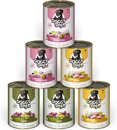 DOGGY Dog Adult Paté Mix Sensitive Nassfutter für Hunde getreidefrei 6 x 800 g - 6 x 800 g – Bild 1 von 4