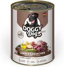 Produktbild von Doggy Dog Hundefutter Adult Lamm und Kaninchen Stückchen in Sauce getreidefrei und glutenfrei 24 x 800 g - 24 x 800 g