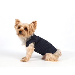 Doggy Dolly Strickpullover für Hunde aus Baumwolle Blau XS – Bild 1 von 4