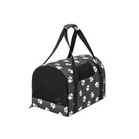 Produktbild von DOGGY Faltbare Haustiertragetasche für Hunde und Katzen OEKO-TEX Grau Schwarz 27x39x28 cm