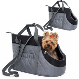 DOGGY Hobbydog Tragetasche für Hunde und Katzen Grau Polyester Wasserabweisend Größe L – Bild 1 von 6