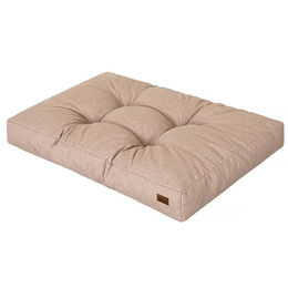 DOGGY Hundebett aus Kunstleder für kleine Hunde in Beige Grösse M – Bild 1 von 9