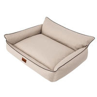 Produktbild von DOGGY Hundebett aus Öko-Leinen in Beige Größe L 64 x 49 cm