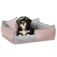 Produktbild von DOGGY Hundebett aus Plüsch für kleine Hunde in Rosa Größe M