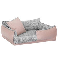 Produktbild von DOGGY Hundebett aus Plüsch für kleine Hunde in Rosa Größe S