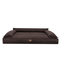 Produktbild von DOGGY Hundebett aus Plüsch in Braun Grösse L 78 x 54 cm OEKO-TEX zertifiziert